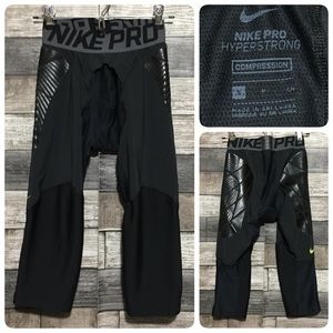 Nike Pro Hyperstrong Compression Shorts Men’s S Black (Inseam 15) Athletic